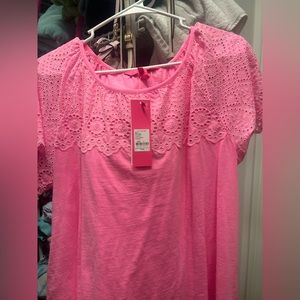 Hot pink Lilly Pulitzer top. New with tags